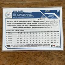 topps japan edition 2023 MLB ドジャース WILL SMITH スミス 99シリ シリアル チェリー Cherry_画像2