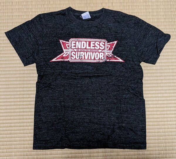 大日本プロレス 横浜文体大会Tシャツ 160(XS)サイズ 杢グレー