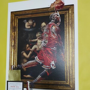 DEATH NYC 世界限定100枚 アートポスター　マイケル　ジョーダン　MICHAEL　JORDAN　名画 Banksy バンクシー　バスケットボール 現代アート