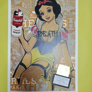 DEATH NYC 世界限定100枚 アートポスター　白雪姫　スノーホワイト　ディズマランド　Banksy　バンクシー　アンディウォーホル 現代アート