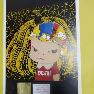 DEATH NYC 世界限定100枚 アートポスター　奈良美智　NARA YOSHITOMO　草間彌生　南瓜　かぼちゃ シンプソンズ　SIMPSONS　HAIR　ヘア　