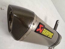 VELSYS-X 250 ツアラー LE250D 17-23 akrapovic アクラポビッチ チタン ヘクサゴナル スリップオン サイレンサー マフラー 良品【D788】_画像2