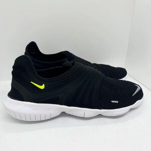 レア 未使用 ★ナイキ NIKE フリーラン フライニット 3.0 AQ5707-001 FREE RN FLYKNIT 3.0 RUN FK 27cm US9 スニーカー ブラック