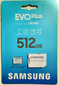 【新品正規品】microSDXCカード 512GB SAMSUNG サムスン EVO Plus Class10 UHS-I U3 V30 A2 4K マイクロSDカード MB-MC512KA/EU