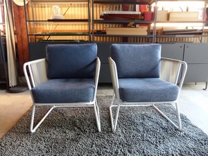 ② Oliver l outdoor / garden furniture l1P sofa ×2 legs set l light weight chair l terrace / store l28.6 ten thousand jpy 