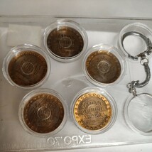 #34 日本万国博覧会 大阪万博 記念メダル EXPO70 キーホルダー 太陽の塔 1970 World Exposition Osaka Bronze Medal Coins Set_画像5