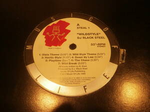 THE ORIGINAL WILDSTYLE BREAKBEATS ALBUM /DJ BLACK STEEL / LP/WILD STYLE,STEAL,