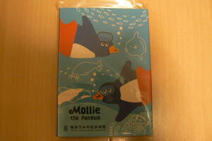 新品　仙台うみの杜水族館　Mollie the Penguin　パタパタメモ