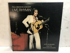 40114S 12inch LP★ポール・サイモン/PAUL SIMON IN CONCERT/LIVE RHYMIN'★SOPM-111