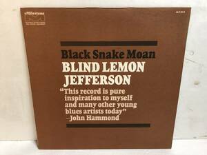 40129S 輸入盤 12inch LP★BLIND LEMON JEFFERSON/BLACK SNAKE MOAN★MLP 2013