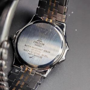 中古 セイコー SEIKO クレドール CREDOR パシフィーク 4S71-6A00 自動巻き SS 18K コンビ メンズ 腕時計 オーバーホール済みの画像2