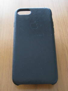 Apple アップル純正◆iPhone7/8/SE◆携帯・スマホケース◆本革 レザーケース Leather Case・黒 ブラック