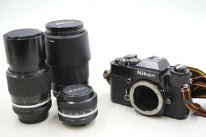 Nikon EL2 ニコン 一眼レフ フィルムカメラ ボディ NIKKOR 50mm 1:1.4/200mm 1:4/ED AF NIKKOR 70-300mm 1:4-5.6 D レンズ3点付(A1895)