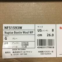 新品 26 限定 THE NORTH FACE WOOL RICH ノースフェイス ウールリッチ ヌプシブーティー ブーツ スノーブーツ キャンプ スキー 釣り_画像5