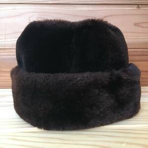 Vintage ITALY Real fur hat ヴィンテージ イタリア製 ファー ハット ムートン