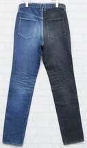 2P5366■JOHNLAWRENCESULLIVAN BI-COLOR DENIM PANTS ジョンローレンスサリバン バイカラーデニムパンツ_画像2