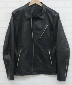 2J8543■5351プールオム ラムレザーセミシングルライダース 5351 POUR LES HOMMES ジャケット