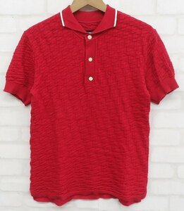 6T7022【クリックポスト対応】1PIU1UGUALE3 line polo ニットポロシャツ