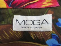 6T5735【クリックポスト対応】MOGA 半袖レーヨンアロハシャツ 日本製 モガ ビギ_画像3