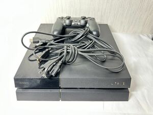 ◯ 1円~ SONY PlayStation 4 PS4 CUH-1000A B01 500GB ジェット ブラック ゲーム機 中古品 初期化済 動作確認済