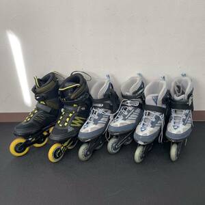 ローラースケート3足セット☆K2 ケーツー☆F.L.T PRO 84M 26.cm☆ROLLER BLADE ローラーブレード 24.0cm☆インラインスケート