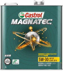 カストロール(Castrol) エンジンオイル マグナテック 3L 5W-30 部分合成油 入数：1缶