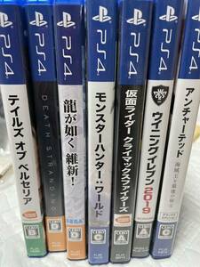 PS4ソフト 7本セット　中古品　龍が如く　テイルズ　モンハンなど