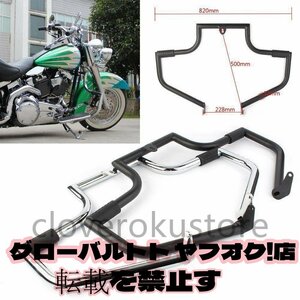 オートバイクラッシュバーエンジンガードプロテクターハーレーダビッドソンFLSTCスプリンガー除くソフテイル遺産クラシックモデル2