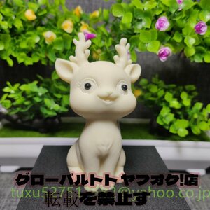 新作 可愛い鹿 細工精彫 職人手作り 彫刻工芸品 高品質 贈り物