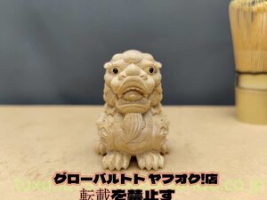 麒麟 置物 鎮宅辟邪 開運風水 神獣 彫刻工芸品 木彫り