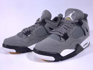 本物/2019年 NIKE AIR JORDAN4 RETRO 超希少 COOL GREY/グレー US9/27cm 1度使用のみ/新品に近い極美品 og dunk sb max95 supreme dunk sb