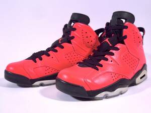 本物/2014年 NIKE AIR JORDAN6 RETRO INFRARED 23/インフラレッド US9/27cm 1度使用のみ/新品に近い極美品 slam dunk 桜木dunk sb og max95