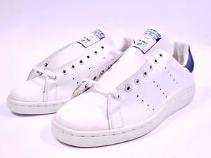 本物/adidas 1980年代 フランス製 STAN SMITH/スタンスミス 希少カラー 白紺/ホワイト US8/26cm 未使用/デッドストック raf simons 