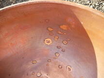 【TR40107】中古 打ち出し銅 さわり鍋 2尺（約60cm）9kg あんこ鍋_画像6