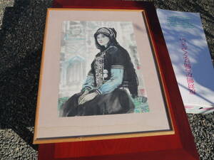Art hand Auction [TR40117] 中国艺术水彩画苗族女子美女画, 绘画, 油画, 肖像