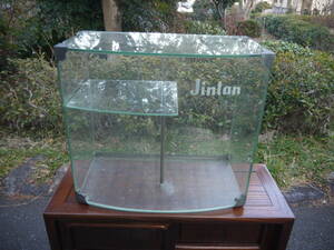 [H401198]JINTAN.. glass showcase whole surface collection display furniture interior shelves antique desk Showa Retro 
