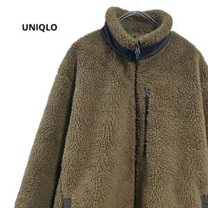 UNIQLOボアブルゾンブラウンメンズXL a26