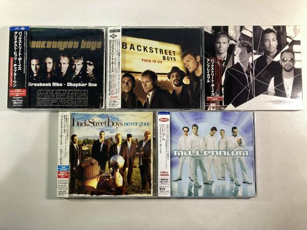 W8101 バックストリート・ボーイズ 国内盤 帯付き 5枚セット｜Backstreet Boys Millennium Never Gone Unbreakable This Is Us