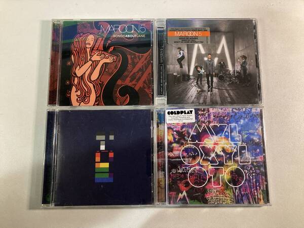 W8166 マルーン5 コールドプレイ 4枚セット｜Maroon 5 Coldplay Songs About Jane It Won't Be Soon Before Long X&Y Mylo Xyloto