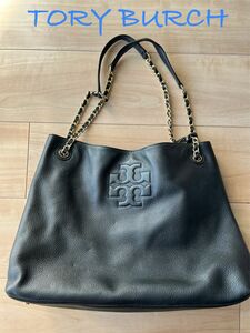 トリーバーチ TORY BURCH ハンドバッグ ショルダーバッグ トートバッグ 本革 レザー 黒 ブラック