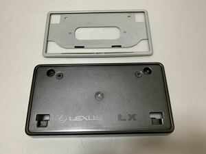 《中古品》レクサス純正 LX570 前後プレート枠セット LEXUS URJ201