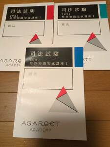 司法試験 アガルート 2021 短答知識完成講座Ⅰ 憲法 民法 刑法 