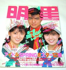 明星 1987.4 本田美奈子 男闘呼組 忌野清志郎&高井麻巳子 聖飢魔Ⅱデーモン小暮 中山秀征 長与千種 とんねるず 仲村トオル 酒井法子 ほか