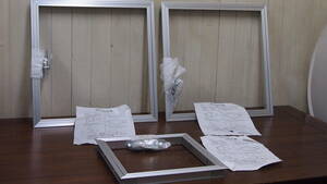  new old goods * ceiling aluminium inspection . frame *3 point set *401S4-J13745