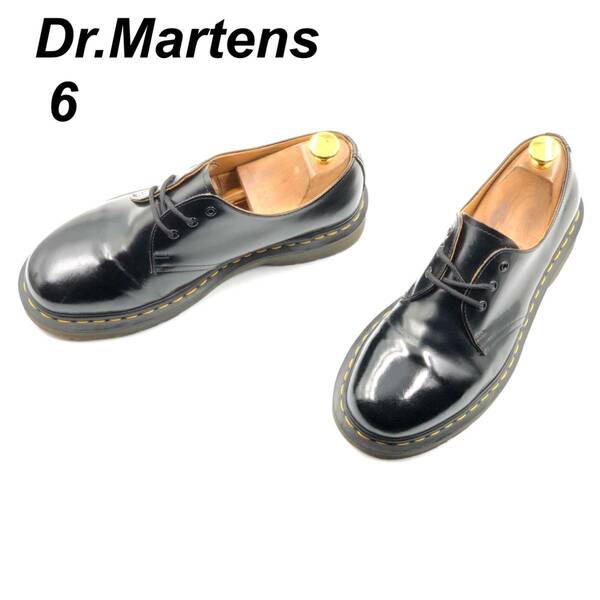 即決 Dr.Martens ドクターマーチン 24cm UK6 US7 1461 メンズ レザーシューズ 3ホール プレーントゥ 黒 ブラック 革靴 皮靴 ビジネス