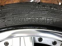 LS460 アミスタッド　ゼロス　20インチ　+フロントタイヤ245/40R20、リヤタイヤ275/35R20 4本セット　5穴　_画像7