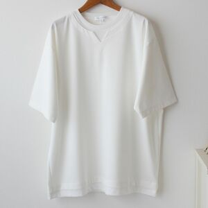 【Lサイズ】新品タケオキクチ THE SHOP TK ポンチキーネック 半袖Tシャツ メンズ 　オフホワイト