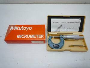 N7166a 美品 Mitsutoyo/ミツトヨ 標準外側マイクロメーター 103-134 M110-25 測定器