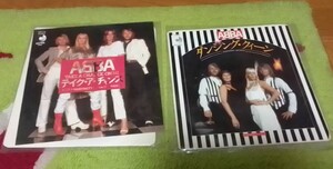 ABBA　アバ　EPレコード２枚セット「ダンシング・クイーン」「TIGER」「テイク・ア・チャンス」「アイム・ア・マリオネット」