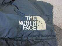 90s THE NORTH FACE ヌプシ ダウンベスト L~ 黒ｘ黒 ヴィンテージ オールド ノースフェイス Nuptse アウトドア ブラック ジャケット_画像6